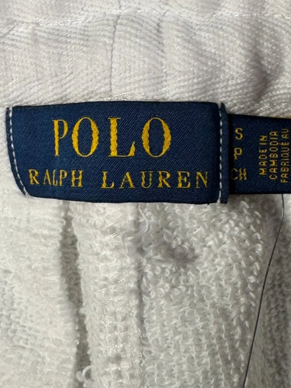 Polo Ralph Lauren Sweat Shorts Mens S White Pony Logo Terry Athletic $110